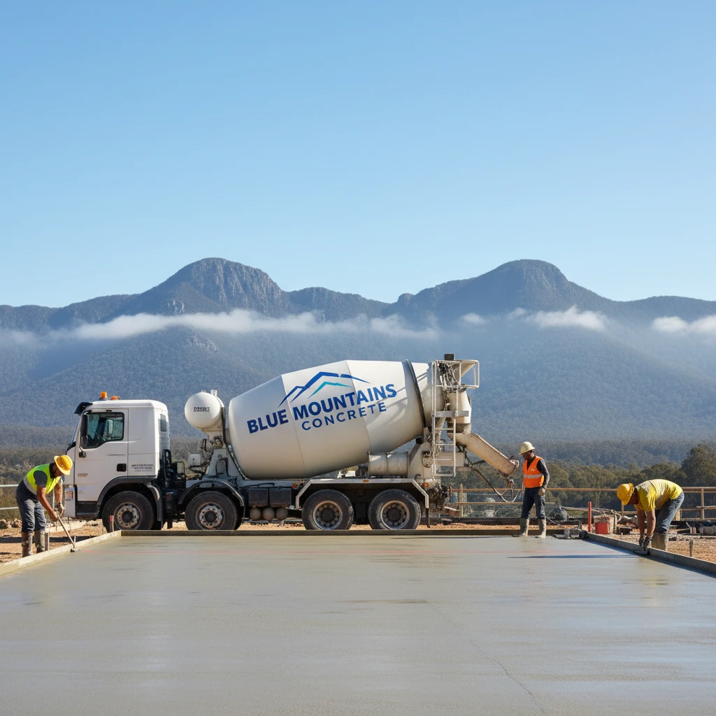 Professional illustration for article about Blue Mountains Concrete: Precision and Durability