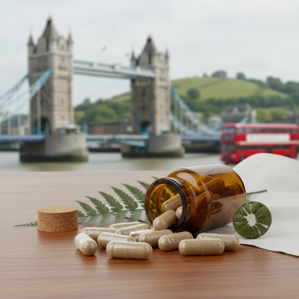 Professional illustration for article about Ibogaine Capsules: Your UK Wellness Journey Starts Here