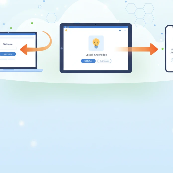 Professional illustration for article about Web Design for Conversions: A Practical Guide