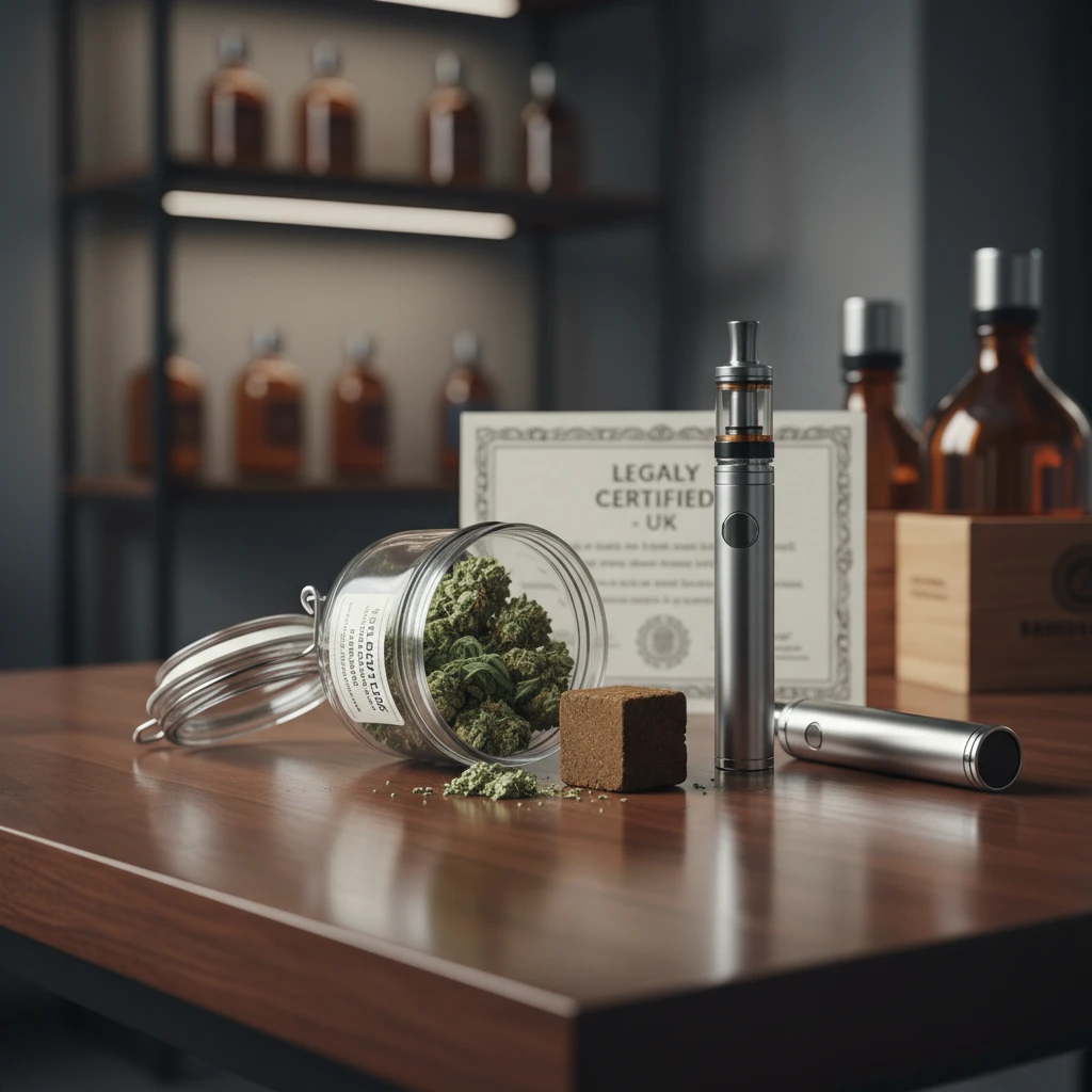 Professional illustration for article about Weed for Sale UK: Quality & Safety at Elevated Herbals