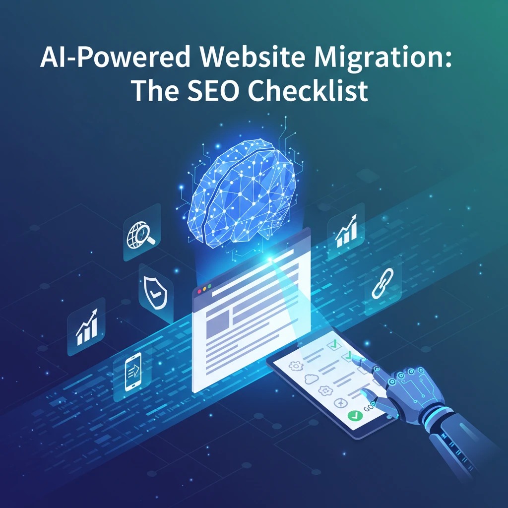 Professional illustration for article about AI-Powered Website Migration: The SEO Checklist