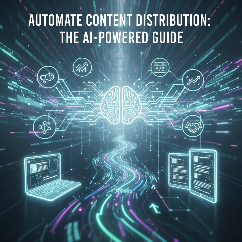 Professional illustration for article about Automate Content Distribution: The AI-Powered Guide