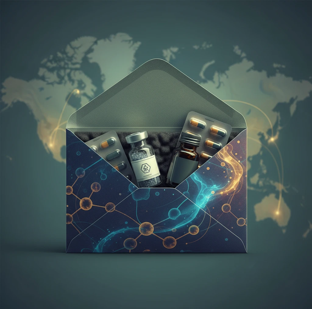 Professional illustration for article about Buy DMT Online: Safe & Discreet Shipping Guide