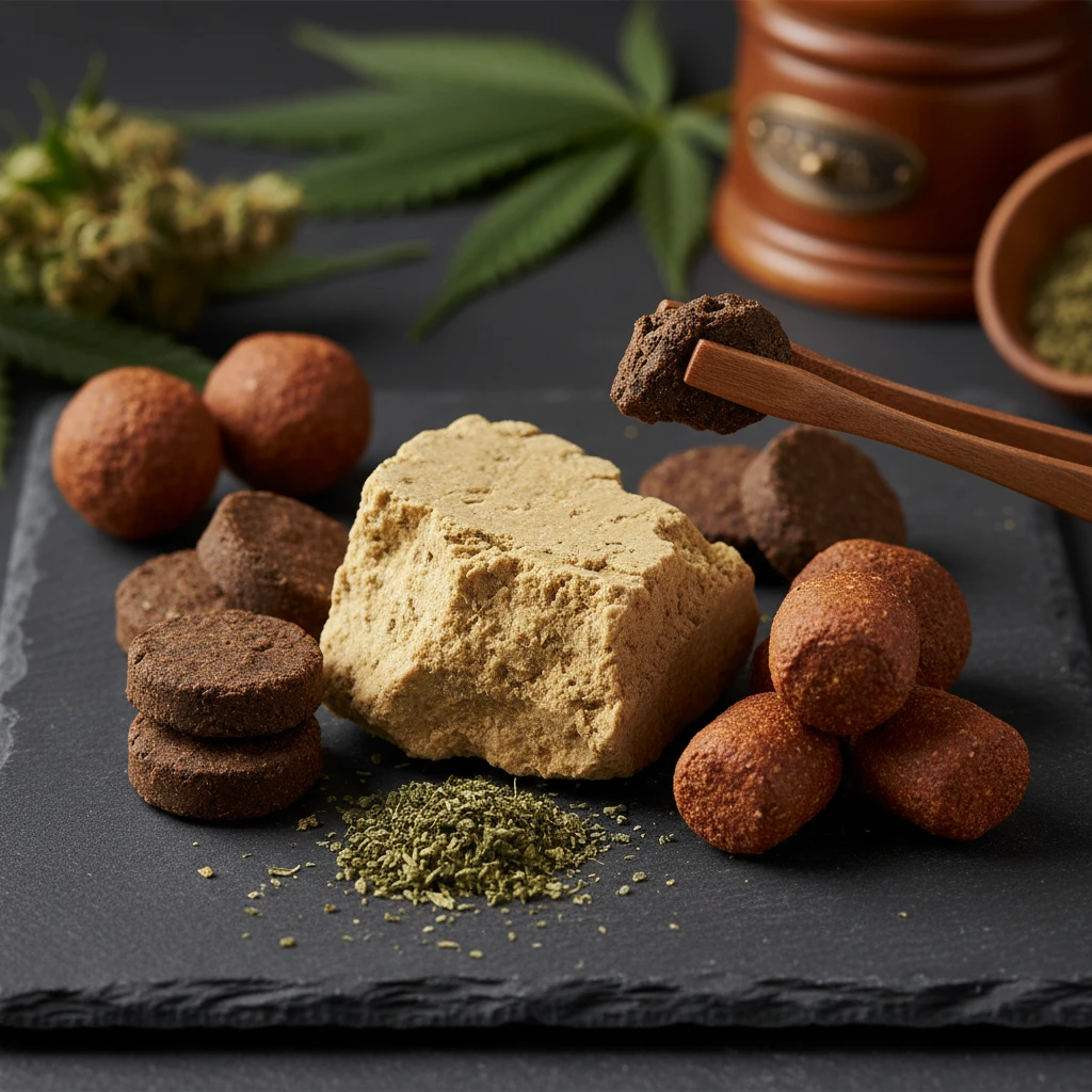 Professional illustration for article about Buy Hashish UK: Discover Potent & Quality Cannabis