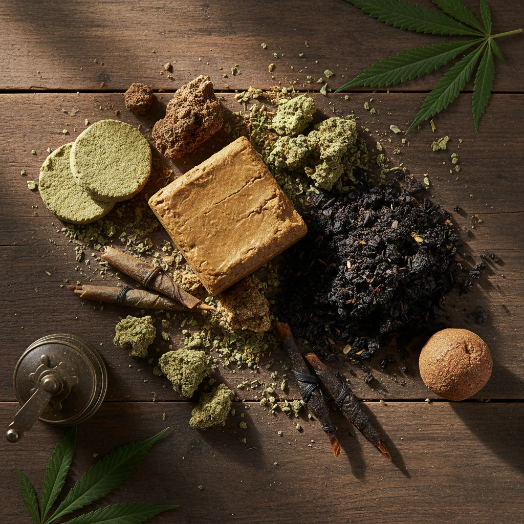 Professional illustration for article about Buy Hashish UK: Discover Premium & Diverse Options