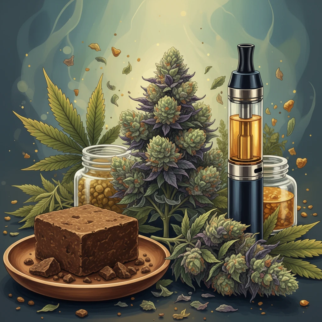 Professional illustration for article about Buy Weed UK: Elevated Herbals Strain Spotlight