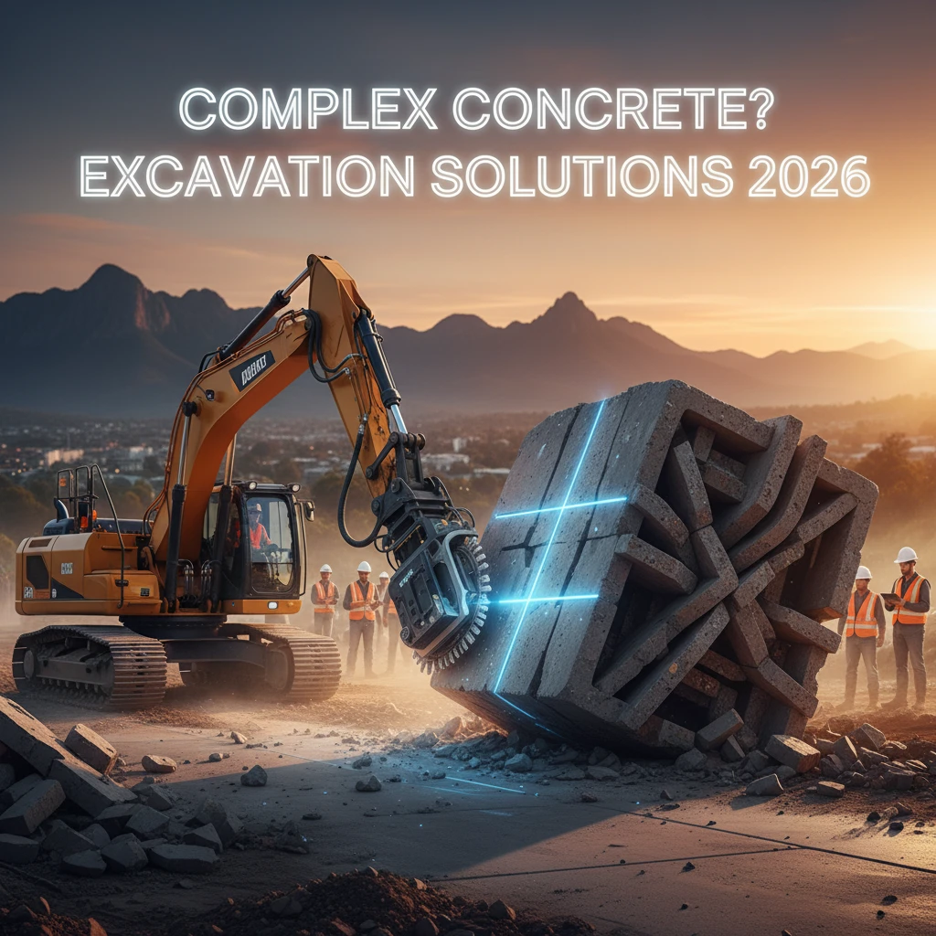Professional illustration for article about Complex Concrete? Excavation Solutions 2026