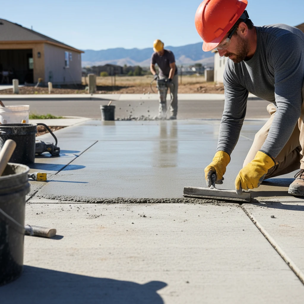 Professional illustration for article about Concrete Repairs and Replacements: Quality Concreting Solutions