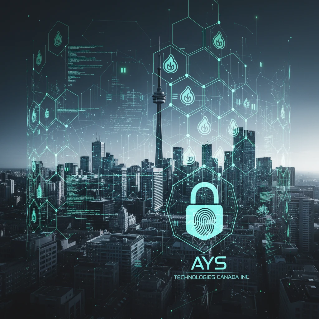 Professional illustration for article about Cybersecurity: Secure IT Solutions for GTA Businesses