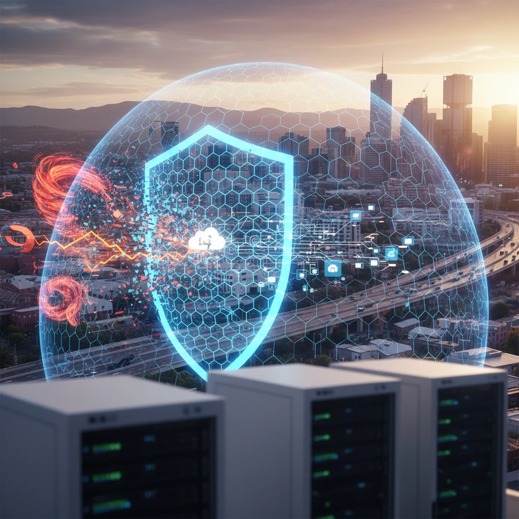 Professional illustration for article about Disaster Recovery Planning: Protecting Western Sydney Businesses