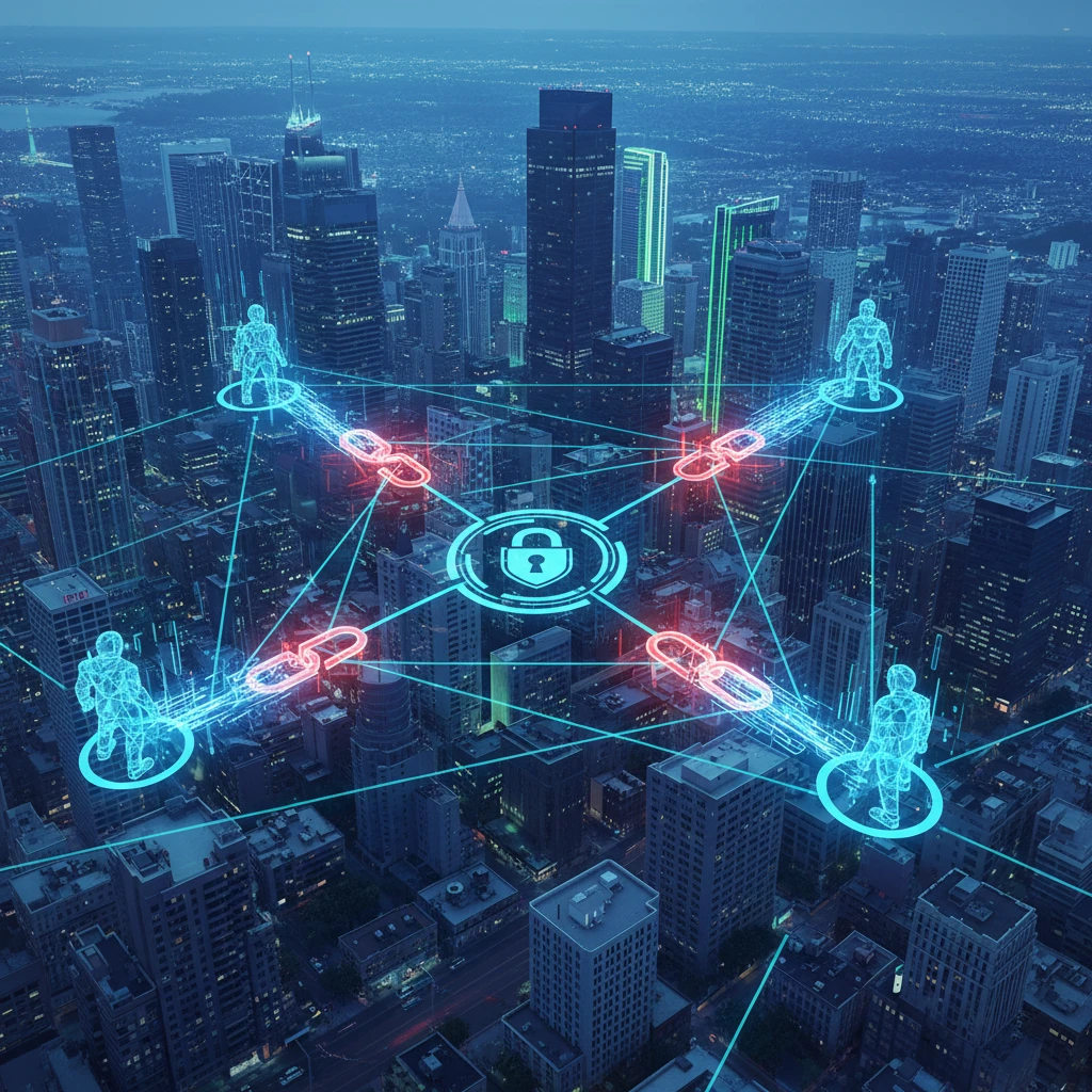 Professional illustration for article about GTA Cybersecurity: Strengthen Your Weakest Links