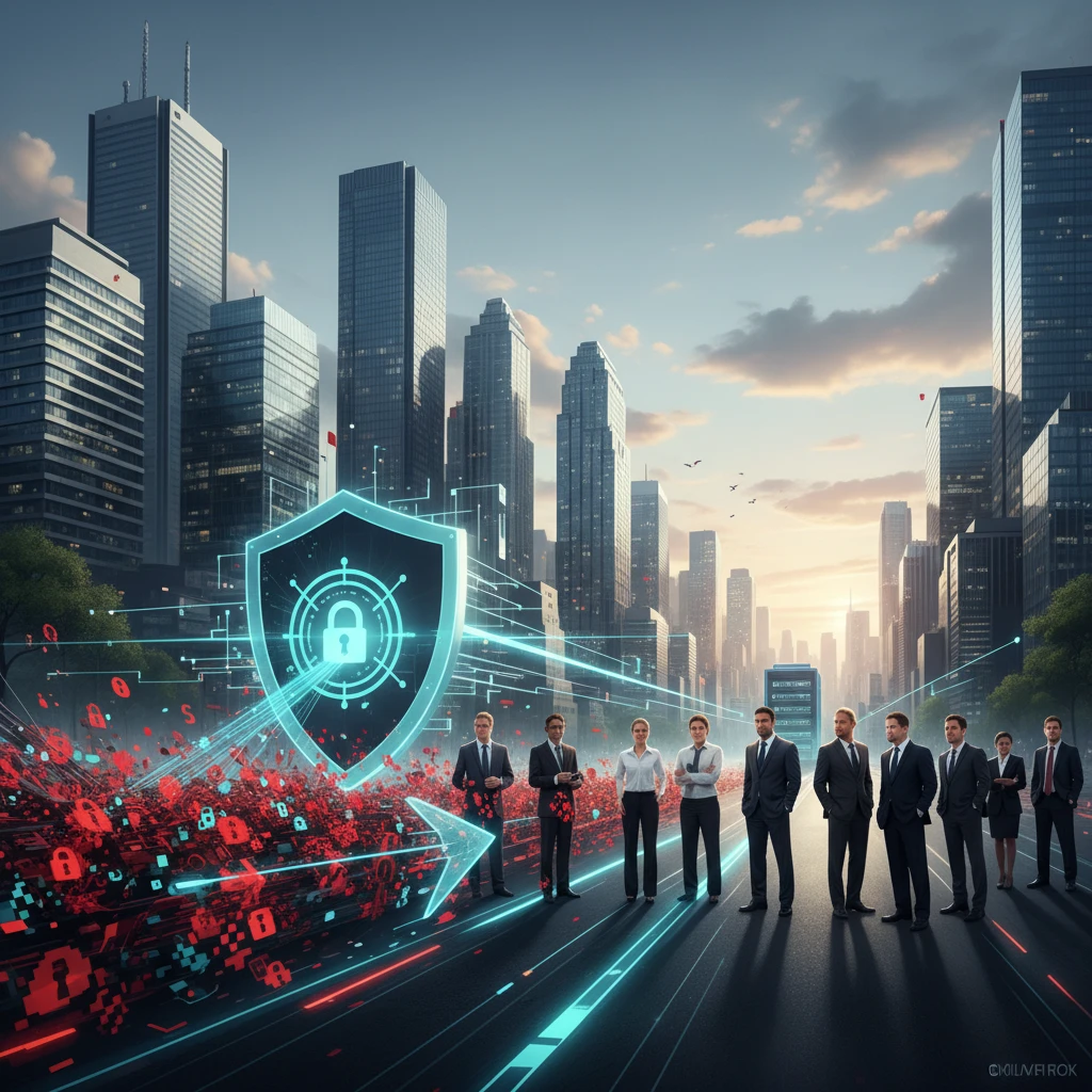Professional illustration for article about GTA IT Support: Reduce Risk with Proactive Management