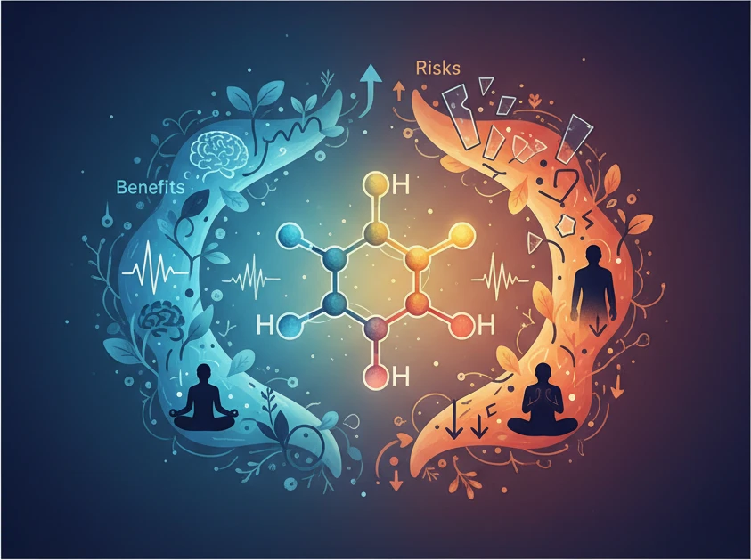 Professional illustration for article about High-Quality Ketamine: Understanding Benefits & Risks