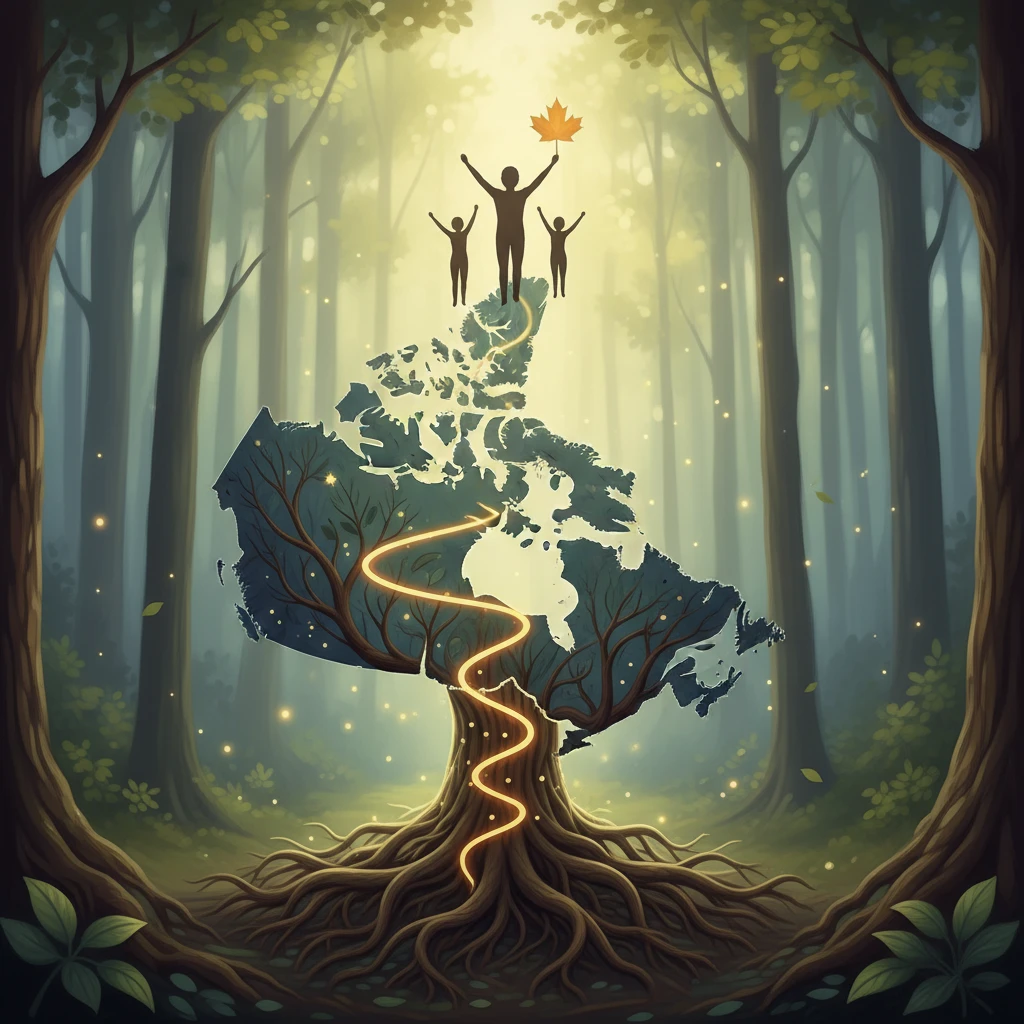 Professional illustration for article about Iboga for Addiction: Canadian Success Stories