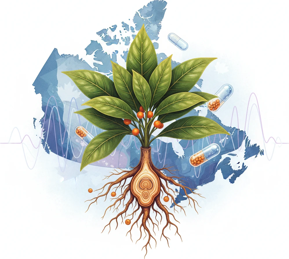 Professional illustration for article about Iboga & Ibogaine: A Canadian Beginners Guide