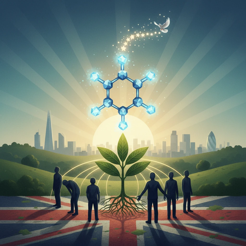 Professional illustration for article about Ibogaine HCl: UKs Resource for Addiction Recovery