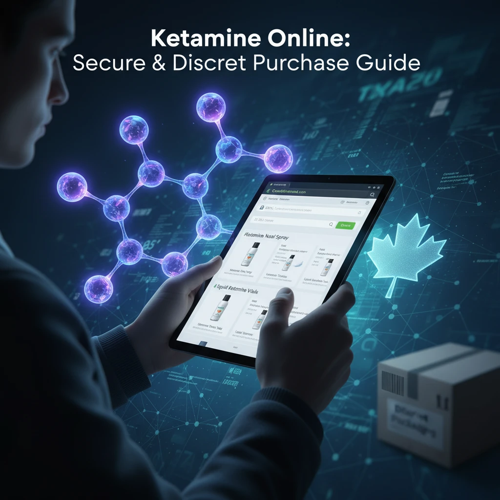 Professional illustration for article about Ketamine Online: Secure & Discreet Purchase Guide