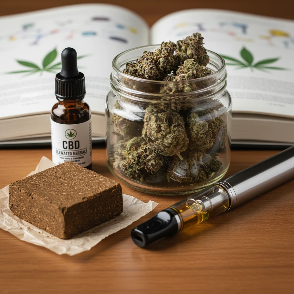 Professional illustration for article about Legally Buy Weed UK: Elevated Herbals Safety Guide