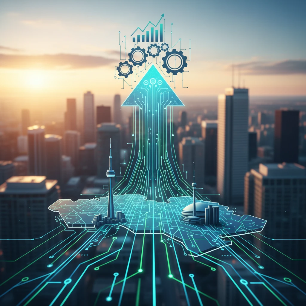 Professional illustration for article about Managed IT Services: Strategic Growth for GTA Businesses