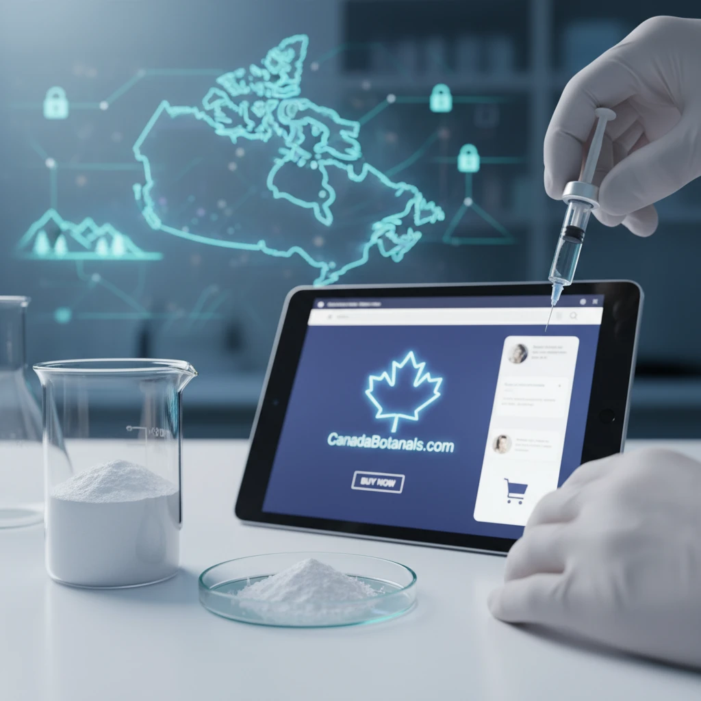 Professional illustration for article about Purchase Ketamine Online: Safety Tips for Canadians