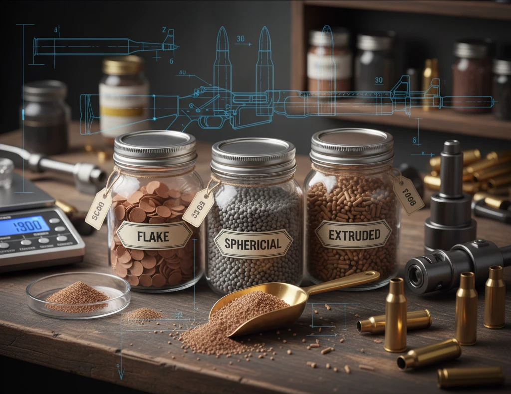 Professional illustration for article about Smokeless Gun Powder Guide: Types, Uses, and Best Practices