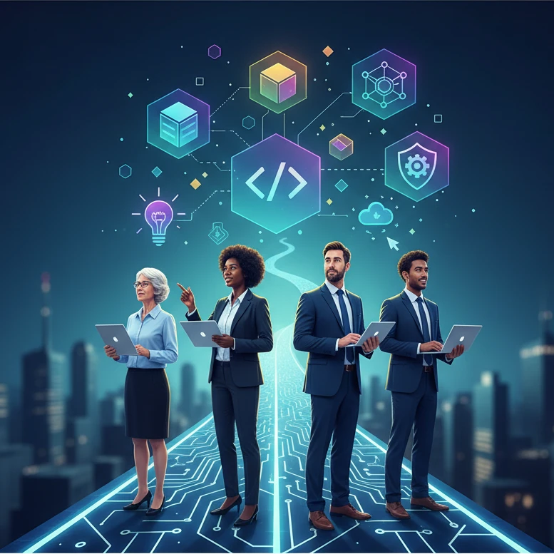 Professional illustration for article about Tech Skills That Pay: A Guide for Career Changers