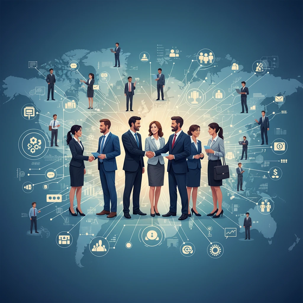 Professional illustration for article about The Ultimate Guide to Effective Networking