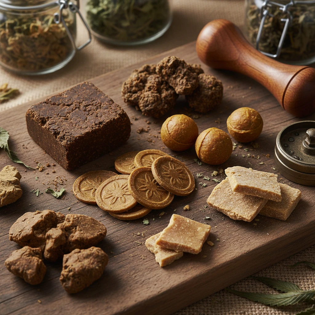 Professional illustration for article about UKs Best Cannabis Hash: Shop Premium Quality