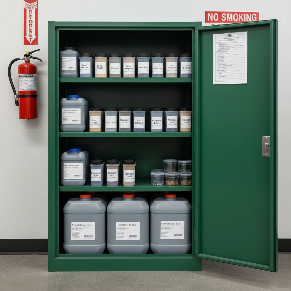 Professional illustration for article about Ultimate Guide to Smokeless Gun Powder Storage & Safety