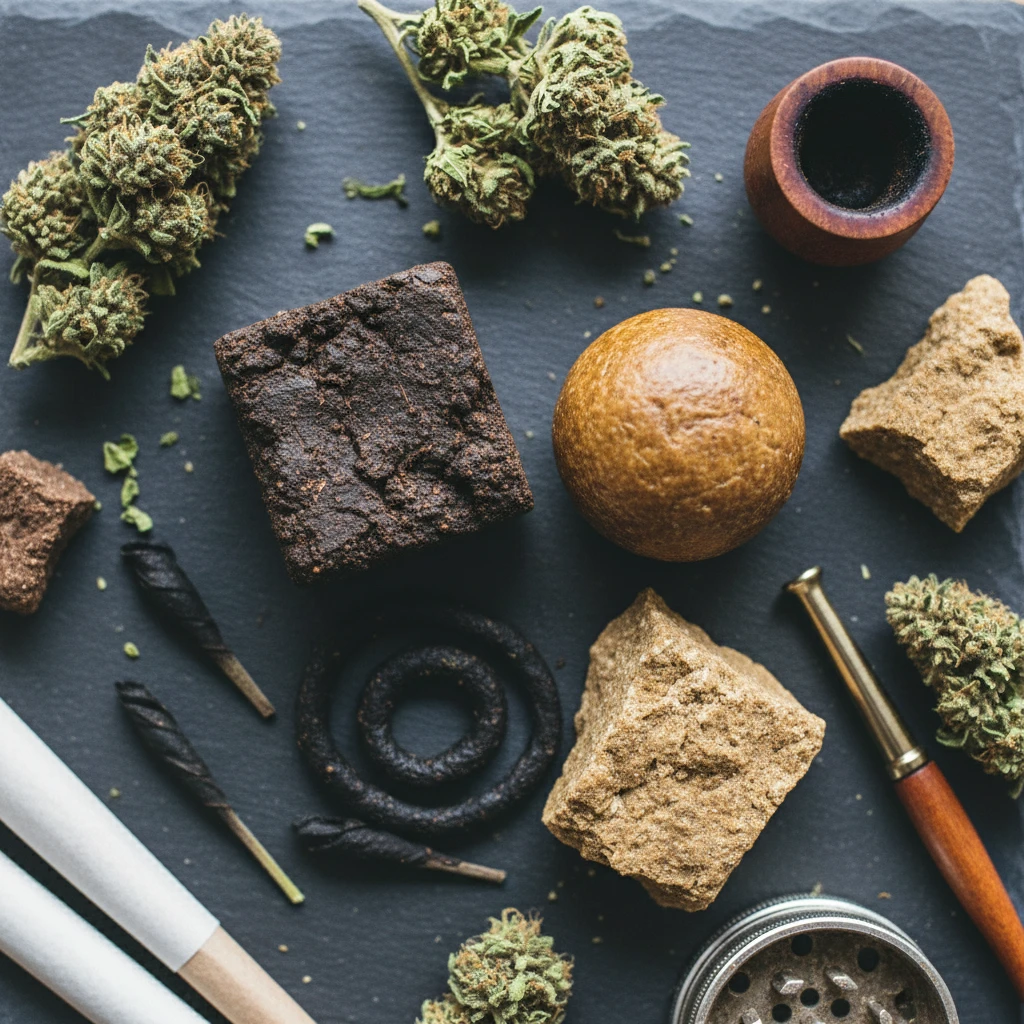 Professional illustration for article about Understanding Hashish Effects: A UK Buyers Guide