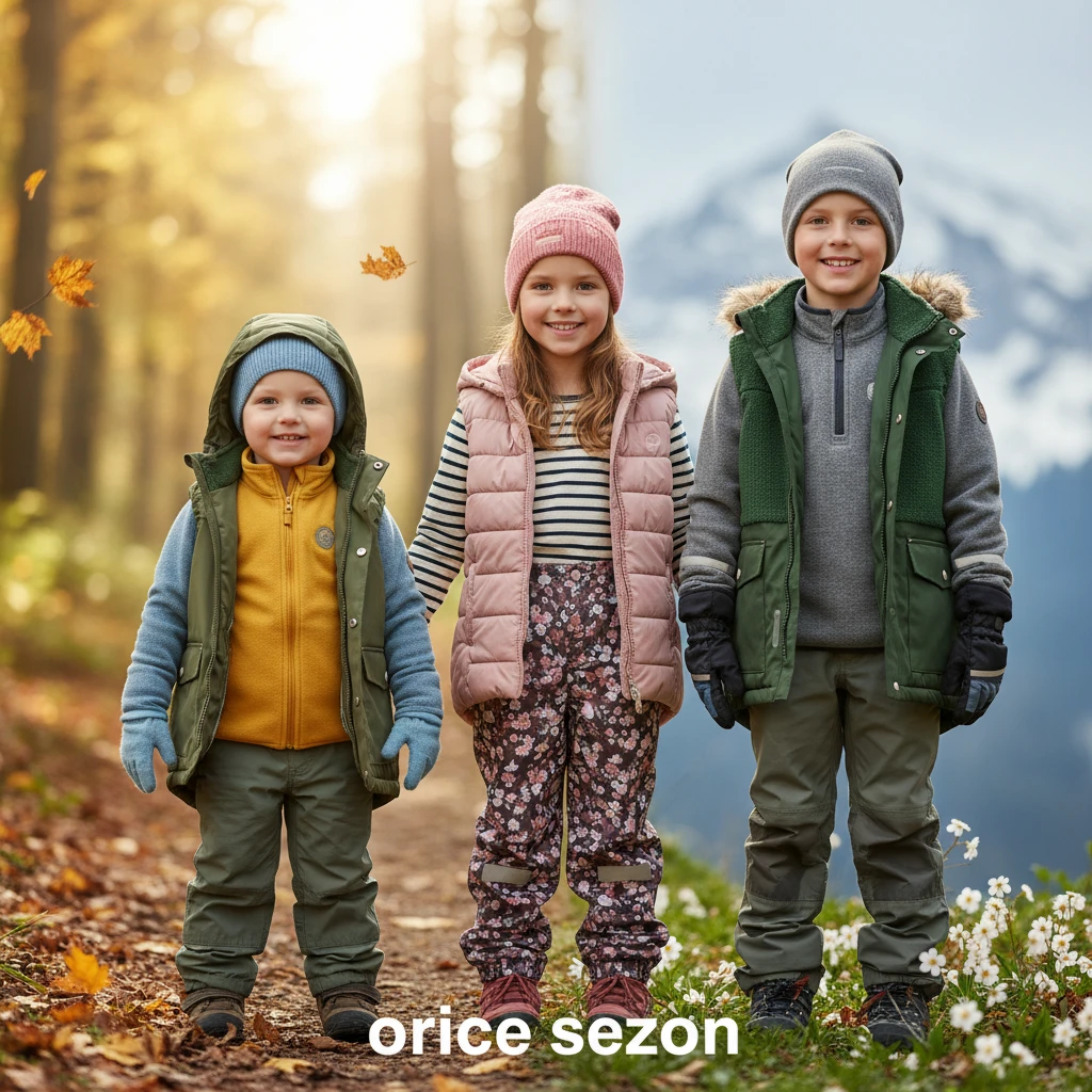 Professional illustration for article about Veste copii: Ghid de layering pentru orice sezon