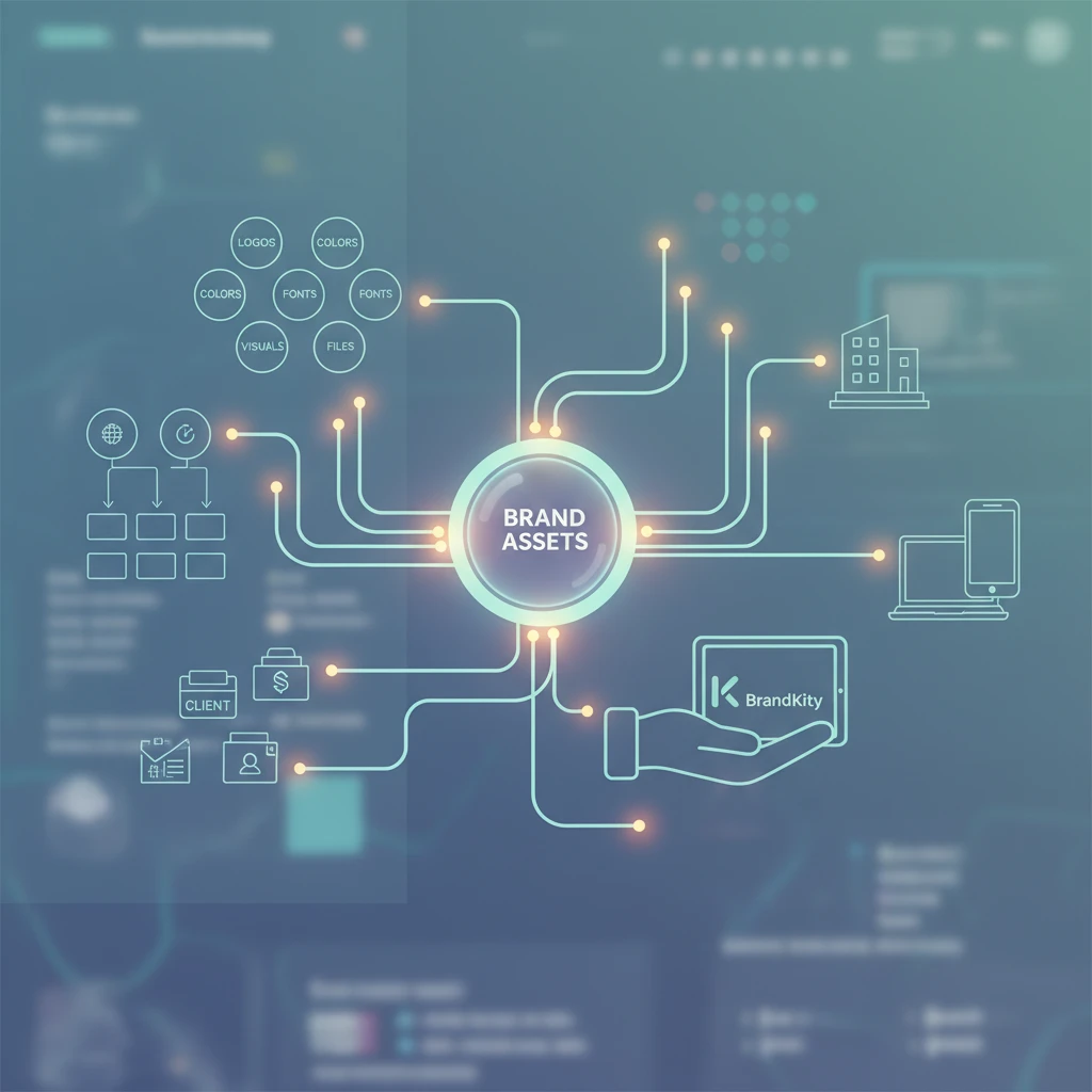 Professional illustration for article about Agency Workflow: Brand Delivery