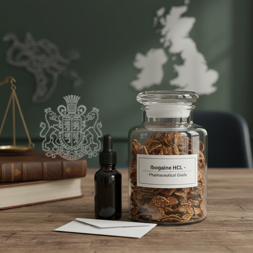 Professional illustration for article about Buy Ibogaine UK: Trusted & Discreet Source