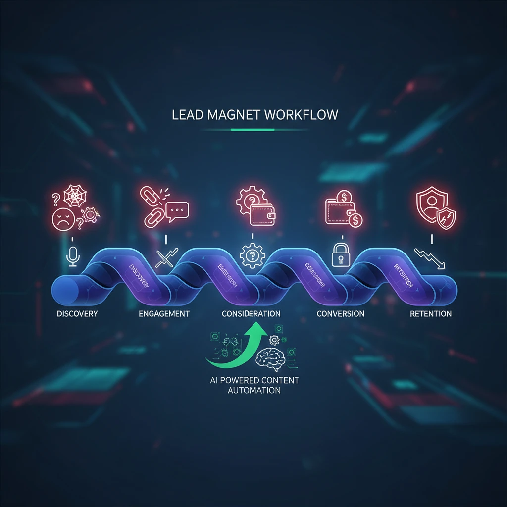 A stylized infographic showing different customer journey stages with pain points highlighted at each stage, using icons representing frustration and challenges.