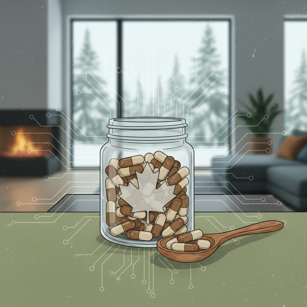 Professional illustration for article about Iboga Capsules: Responsible Canadian Use