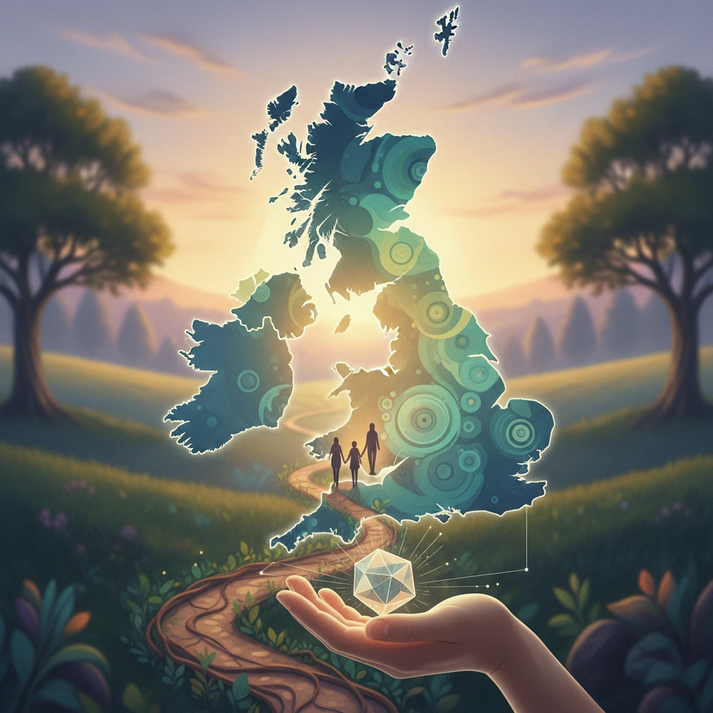 Ibogaine for Addiction: UK's Compassionate Path Professional illustration for article about Ibogaine for Addiction: UKs Compassionate Path