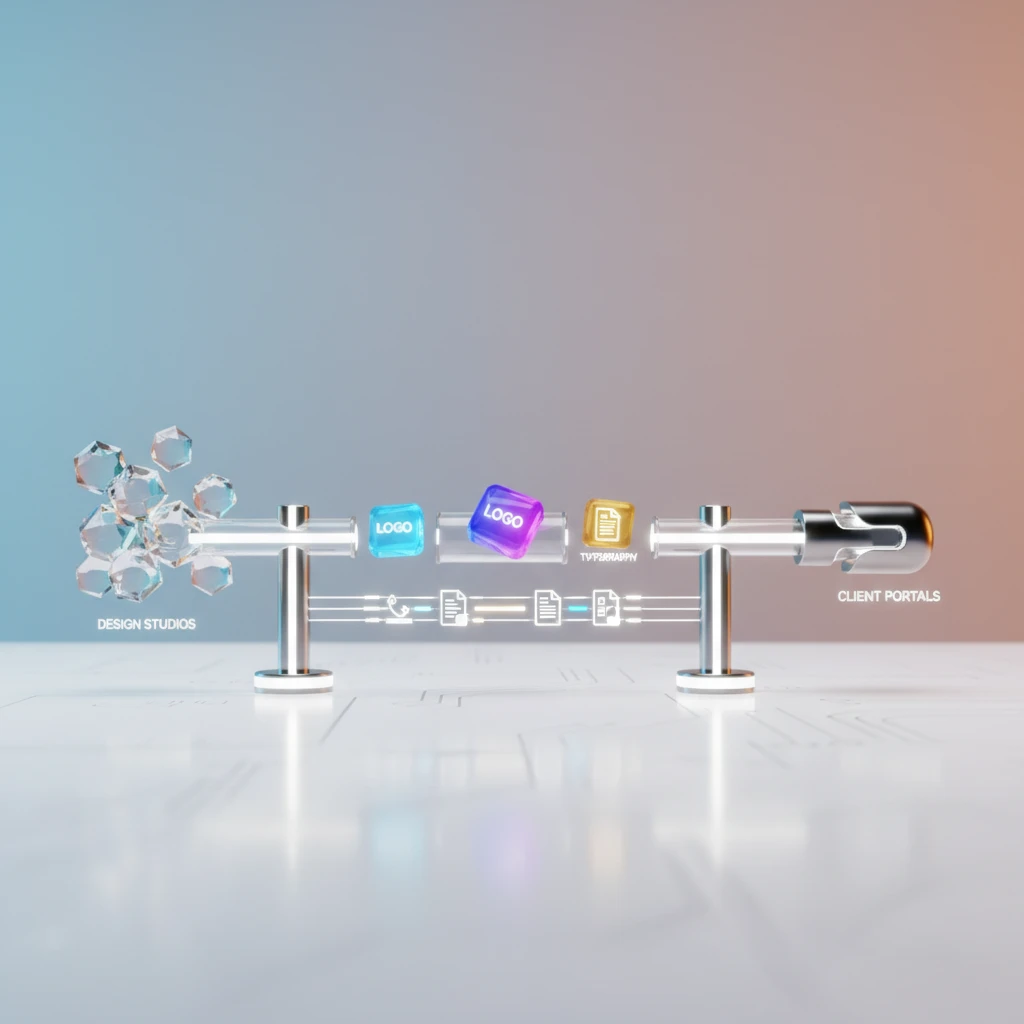 Professional illustration for article about Pro Brand Assets: Streamlined Delivery