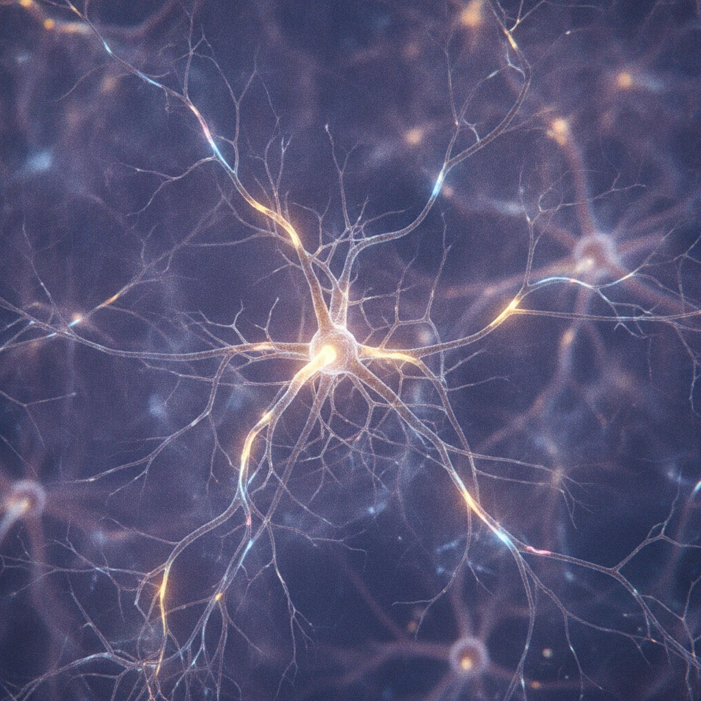 Ketamine HCL Canada: Research Applications & Legal Framework Microscopic view of neurons with synapses, highlighting areas of increased activity or new connections to represent brain plasticity from ketamine HCL research.