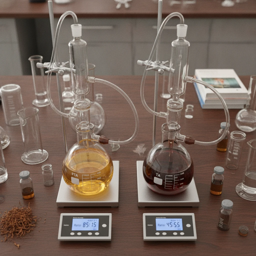 Professional illustration for article about PTA vs TA Ibogaine: Alkaloid Ratios for Canadian Study